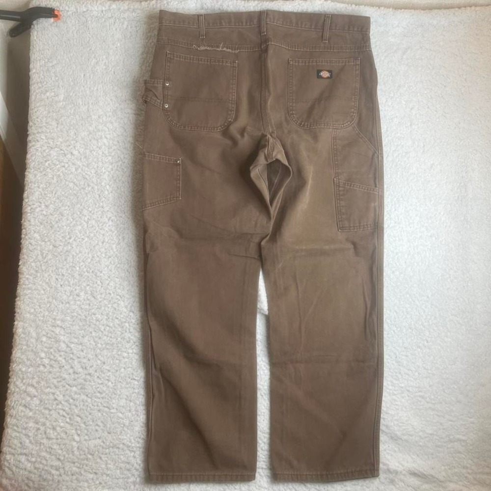 Vintage dickies men's brown carpenter pants canvas heavy work 40